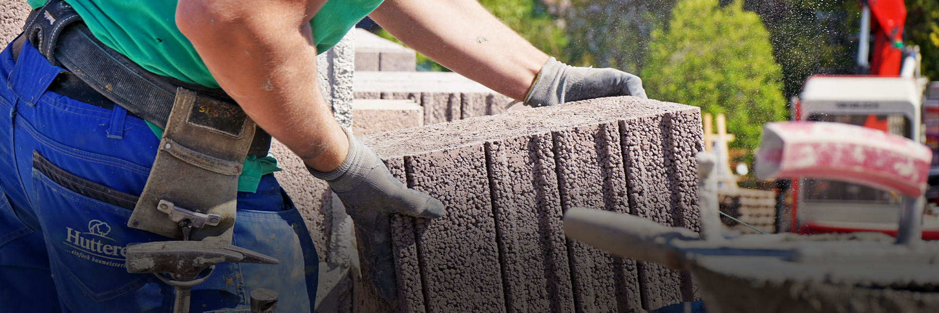 Arbeiter auf Baustelle