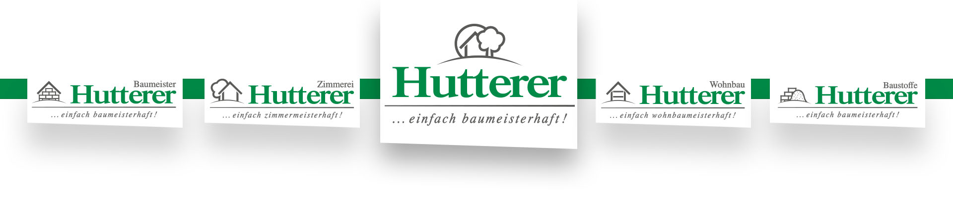 Ein Banner, der alle Logos der einzelen Hutterer-Sparten darstellt